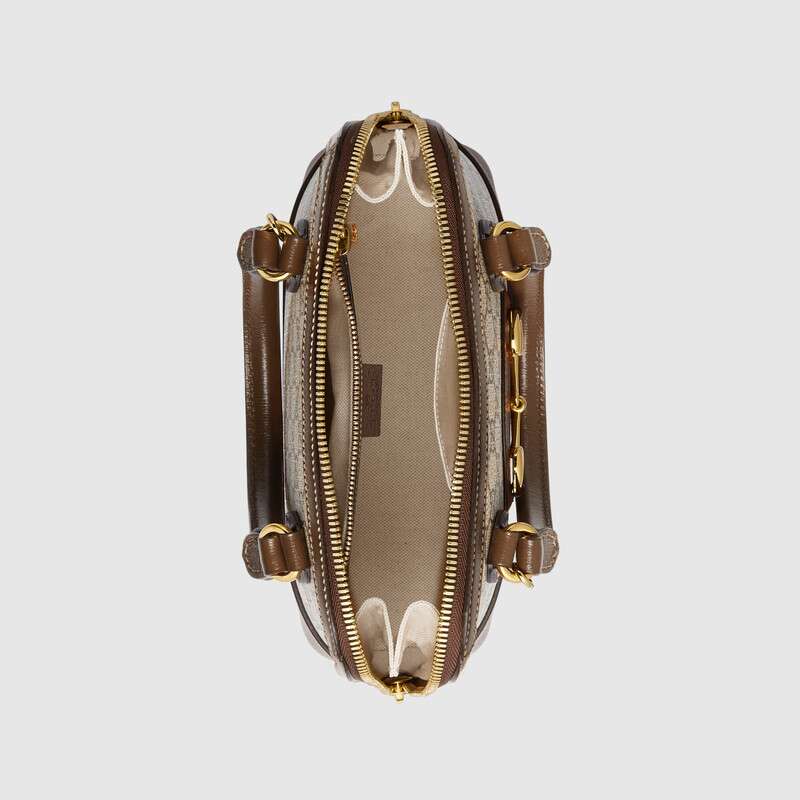 Gucci Horsebit 1955 Small Top Handle Bag Shoulder Bag 621220 Brown